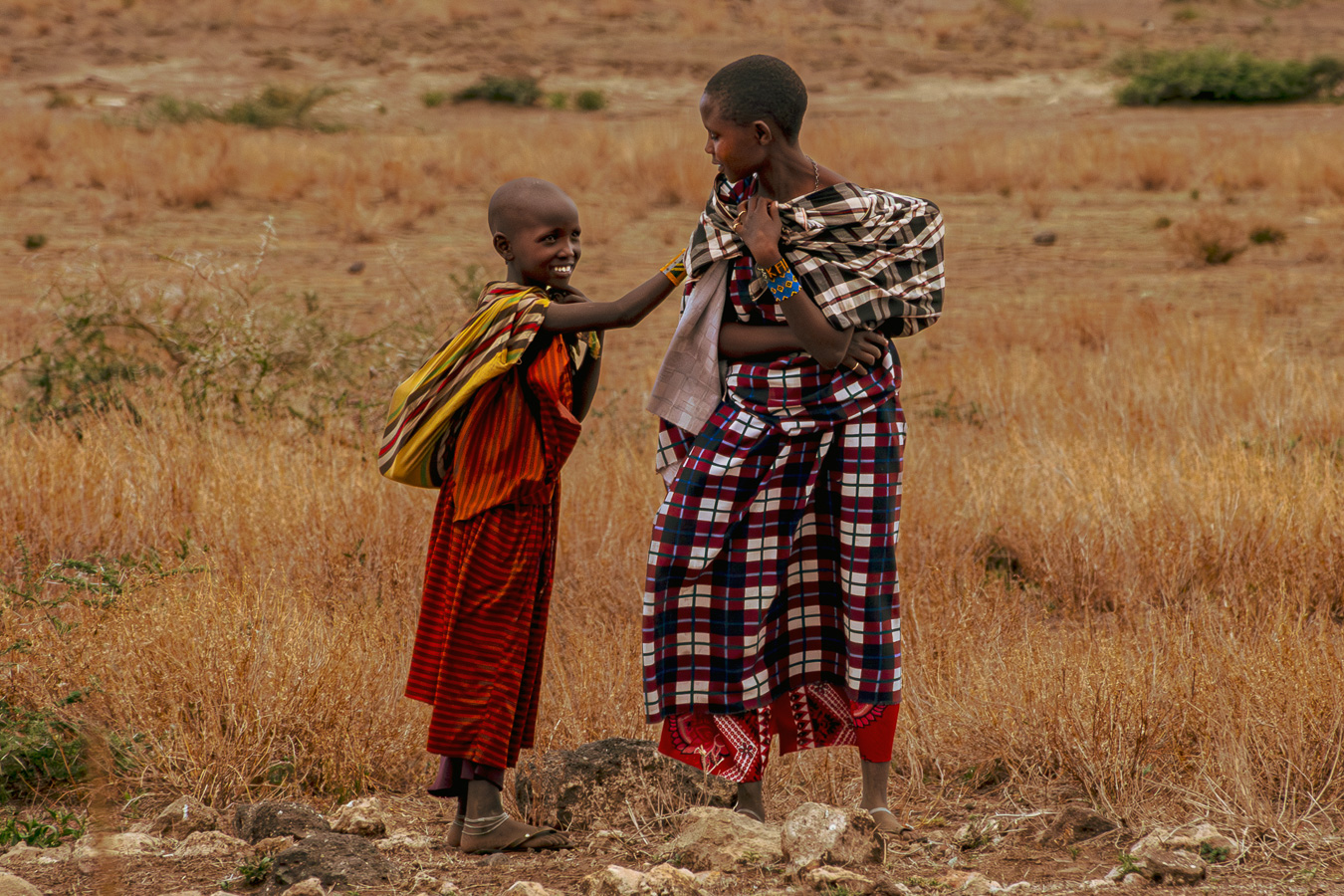 Chantal Bensch - African kids in the wild - (1/250 sec. bij f / 8,0 ISO 200)